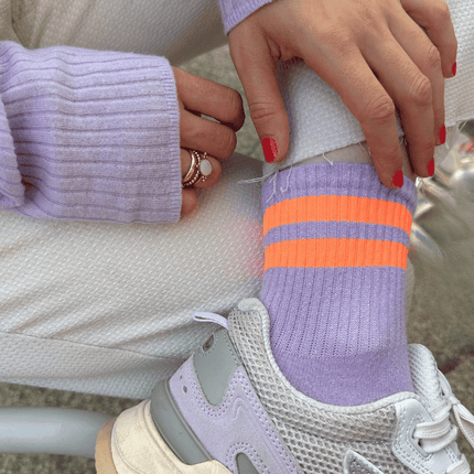 Stylishe OOLEY STARLIGHT Socken mit feinem Glitzer und 3:1-Rippung