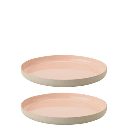 Stelton Teller Emma 19 cm grau/rosa, 2 Stück