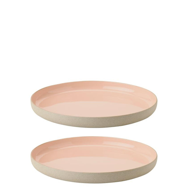 Stelton Teller Emma 19 cm grau/rosa, 2 Stück