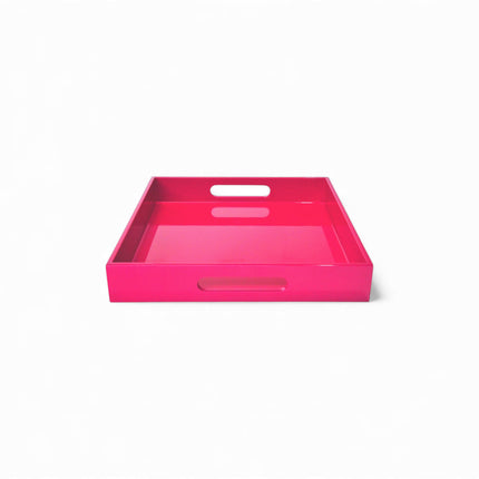 Albert L. Lacquer Tablett 27 x 27 cm fuchsia