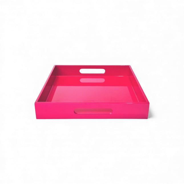 Albert L. Lacquer Tablett 29 x 29 cm fuchsia