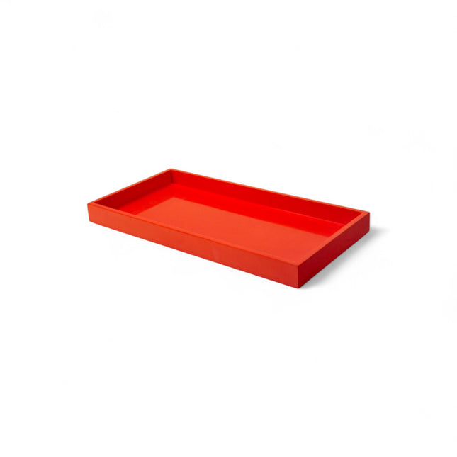 Albert L. Lacquer Tablett 30 x 15 cm orange