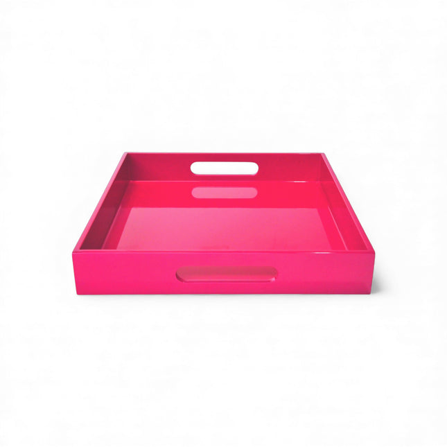 Albert L. Lacquer Tablett 32 x 32 cm fuchsia