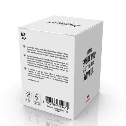 Rückseite der Verpackung des Hoptimisten