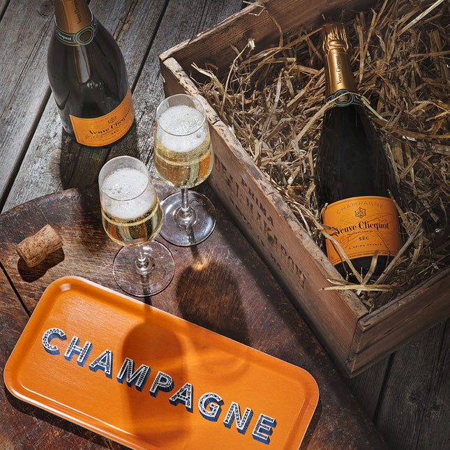 Jamida of Sweden Tablett Champagne orange 32 x 15 cm