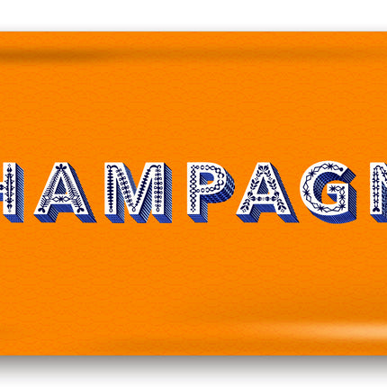 Jamida of Sweden Tablett Champagne orange 32 x 15 cm