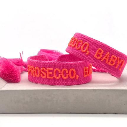 Parsley & Pepper Statement Armband Prosecco, Baby Pink