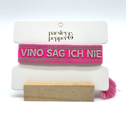 Parsley & Pepper Statement Armband Zu Vino sag ich nie no