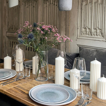 Skulptur Kerze Siena – Rapswachs, H 13 cm