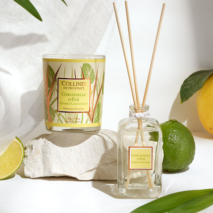 Collines de Provence Duftkerze Sommer-Zitronengras 180g