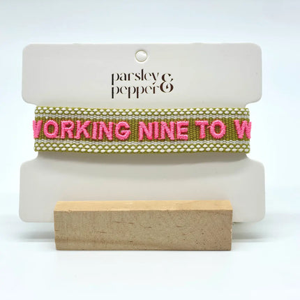 Parsley & Pepper Statement Armband Working nine to wine