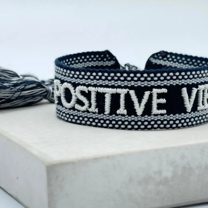 Parsley & Pepper Statement Armband Positive Vibes