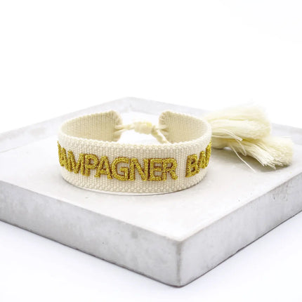 Parsley & Pepper Statement Armband Champagner Baby