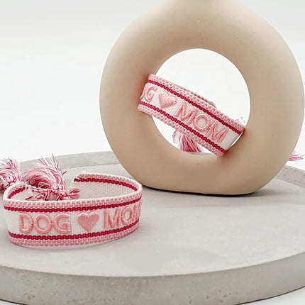 Parsley & Pepper Statement Armband Dog Mom rosa