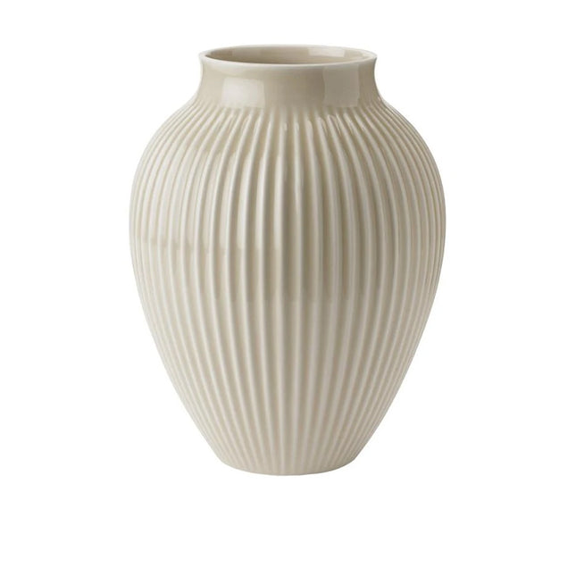 Knabstrup Vase Ripple beige 27 cm