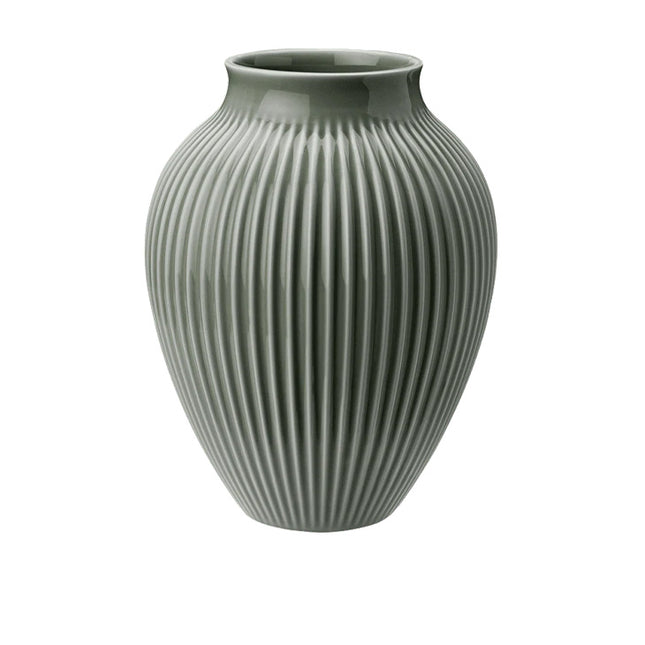 Knabstrup Vase Ripple dunkelgrün 27 cm