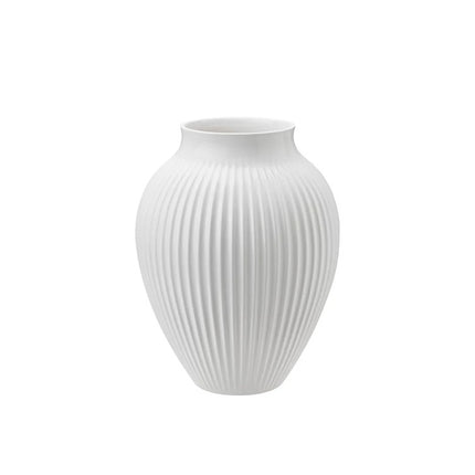 Knabstrup Vase Ripple weiß 20 cm