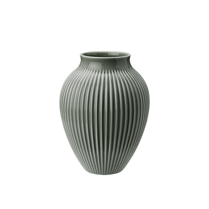 Knabstrup Vase Dunkelgrün 20 cm
