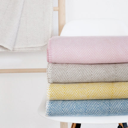 RIEMA Kuscheldecke Finn aus 100% Bio-Baumwolle rosa