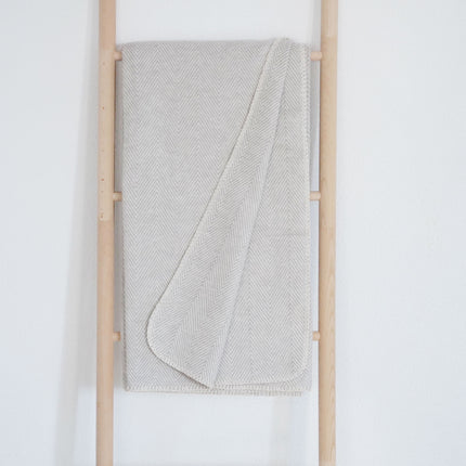 RIEMA Kuscheldecke Finn aus 100% Bio-Baumwolle grau