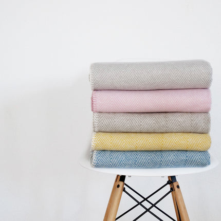 RIEMA Kuscheldecke Finn aus 100% Bio-Baumwolle grau
